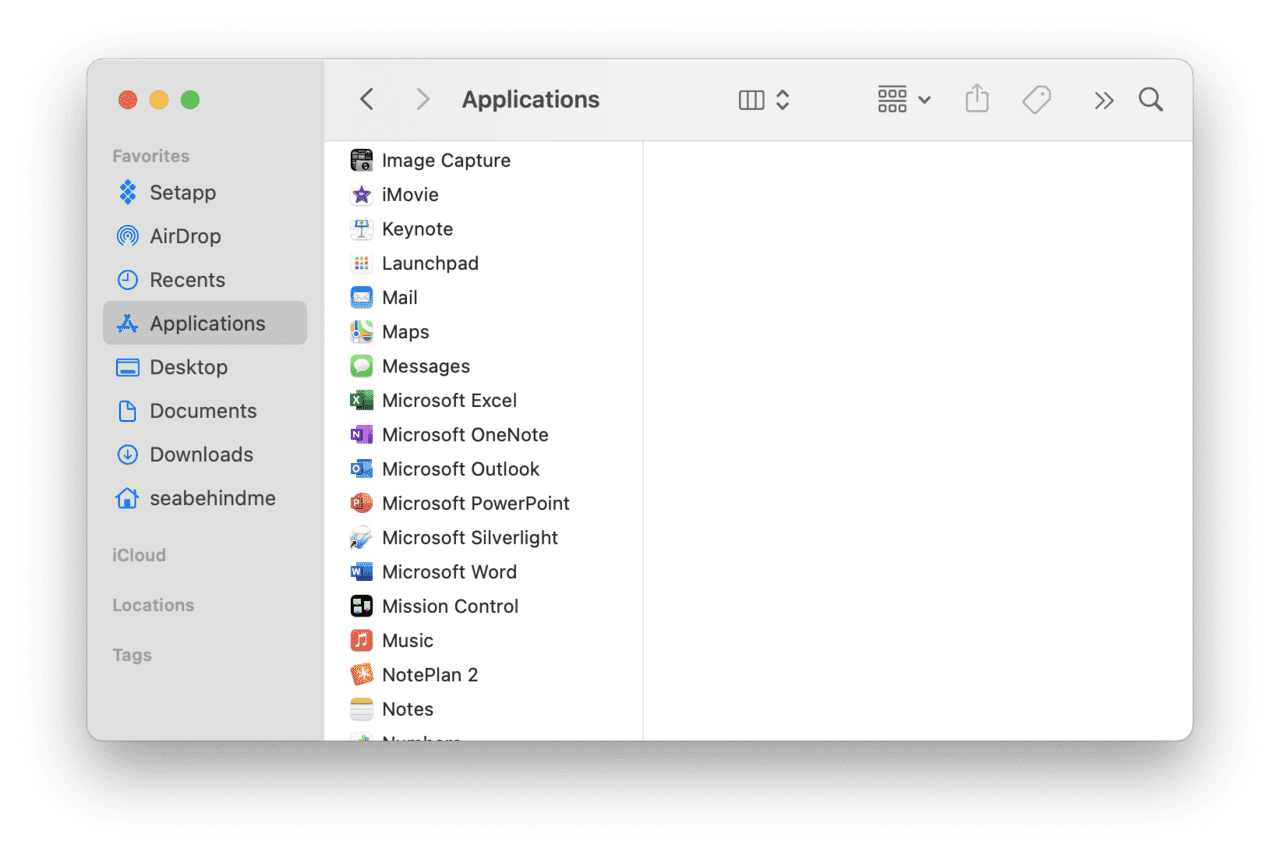 Uninstall apps in Finder